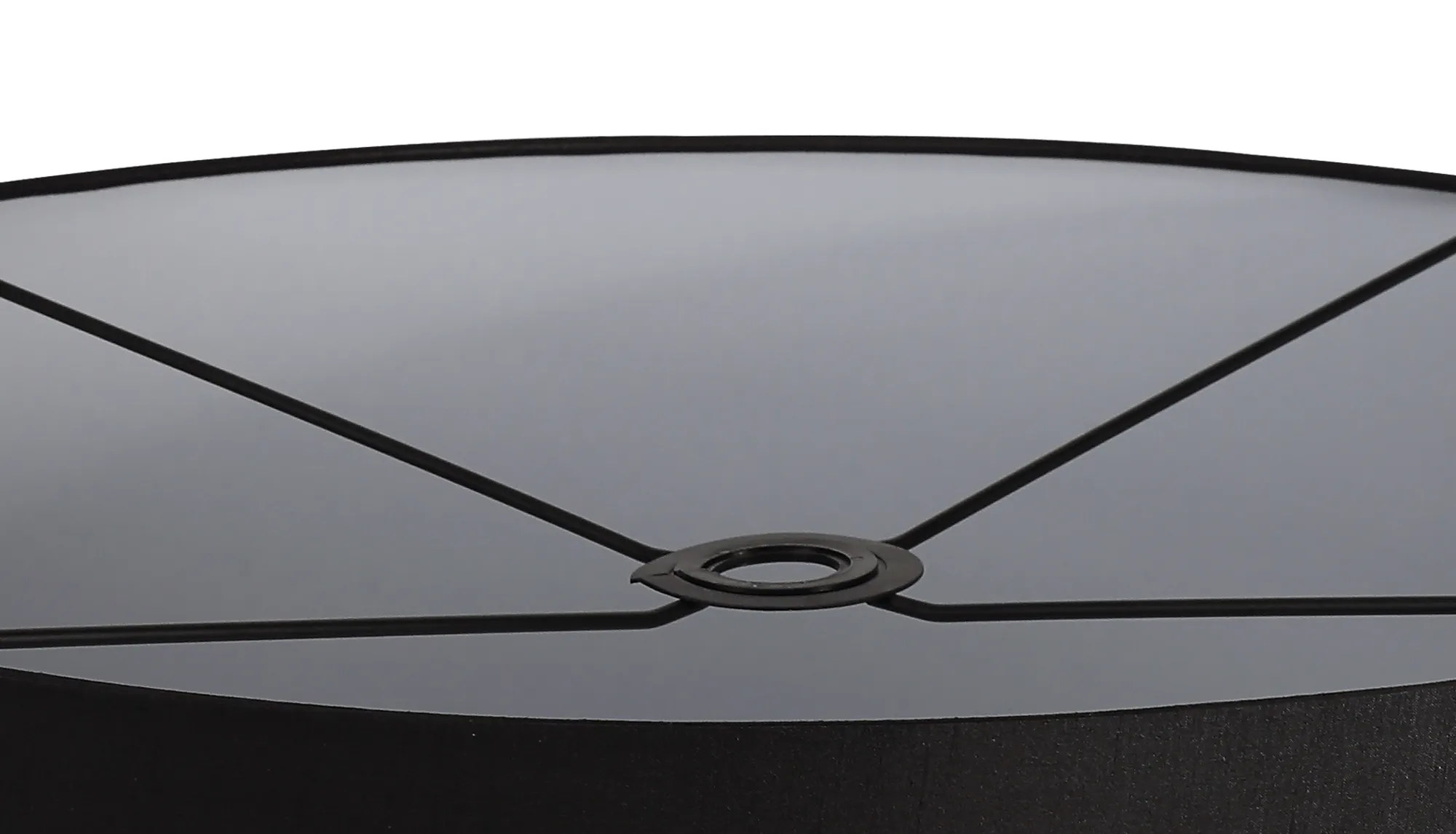 Baymont 60cm Flush 3 Light Black, Frosted Diffuser DK0604  Deco Baymont WH BL